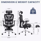 Sedia da ufficio ergonomica