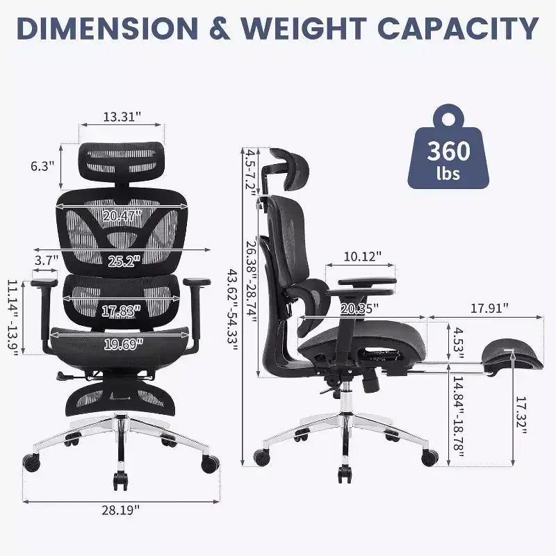Sedia da ufficio ergonomica