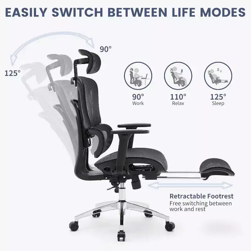 Sedia da ufficio ergonomica