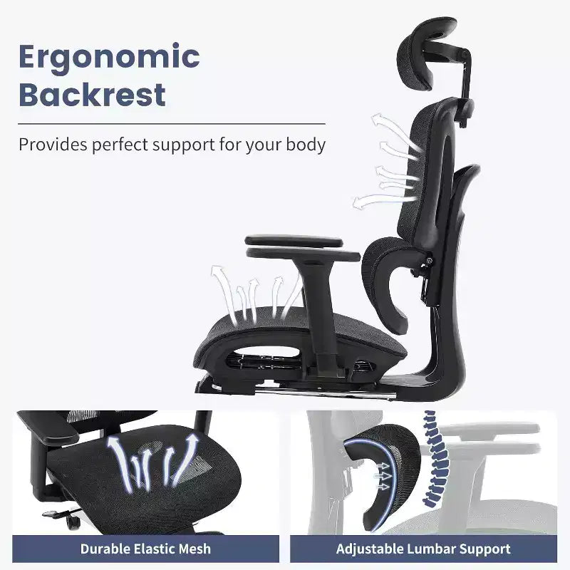 Sedia da ufficio ergonomica