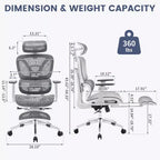 Sedia da ufficio ergonomica
