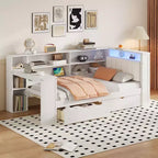 Letto a piattaforma singolo con contenitore