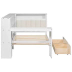 Letto a piattaforma singolo con contenitore