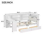 Letto a piattaforma singolo con contenitore