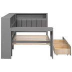 Letto a piattaforma singolo con contenitore