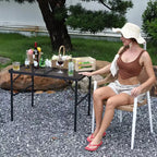 35x24 Aluminum Folding Camping TablePortable Table with Adjustable Height(1625), Light-Weight for Indoor/Outdoor, Beach, Picnics, and RV Trips