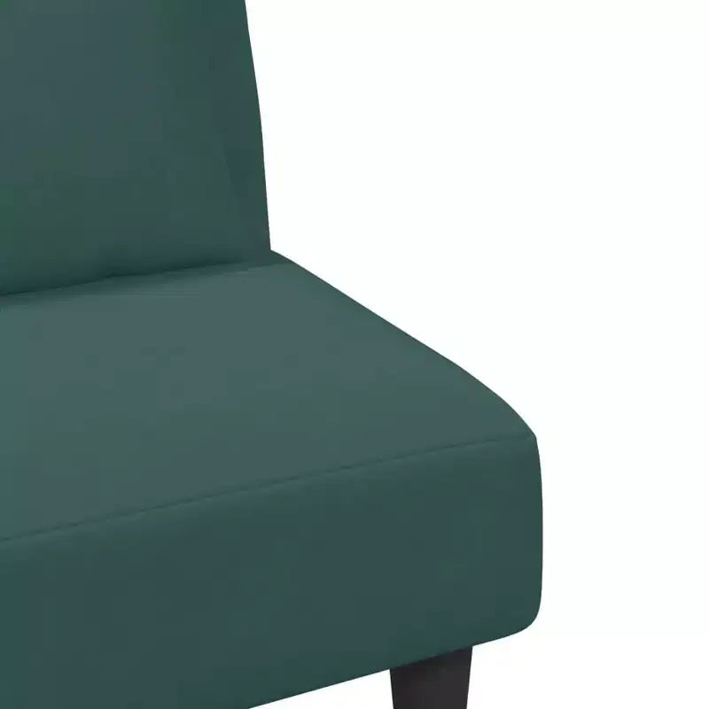Divano a 2 posti in velluto verde scuro