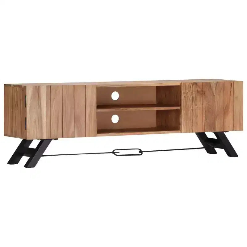 Mobile TV in legno massello di acacia