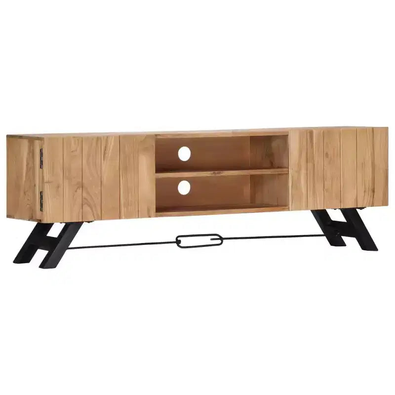 Mobile TV in legno massello di acacia