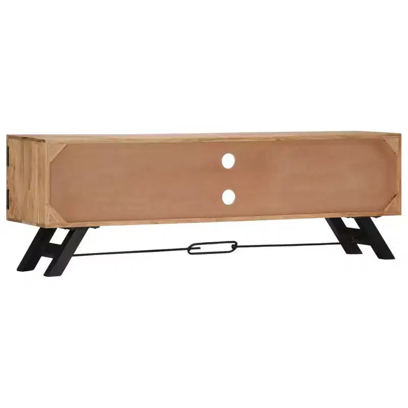 Mobile TV in legno massello di acacia