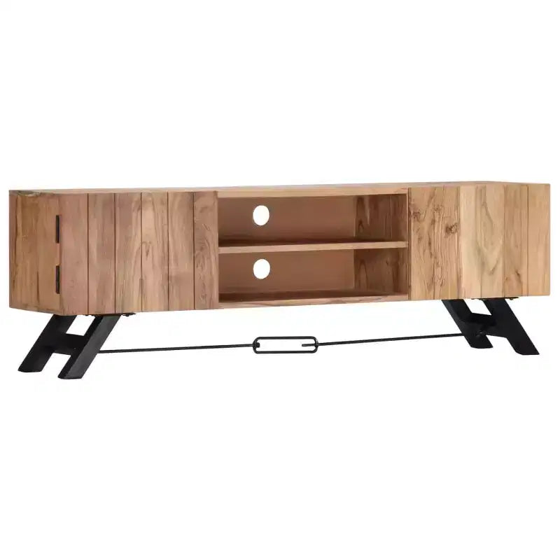 Mobile TV in legno massello di acacia