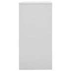 Armadietto metallico grigio e rosso