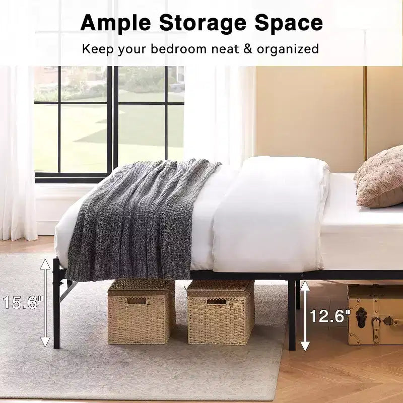 Letto singolo con contenitore - Mensola sopra la testata e finitura rustica