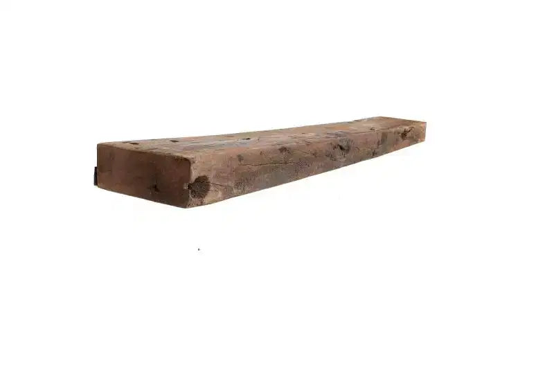 Schwebendes Wandregal aus recyceltem Holz