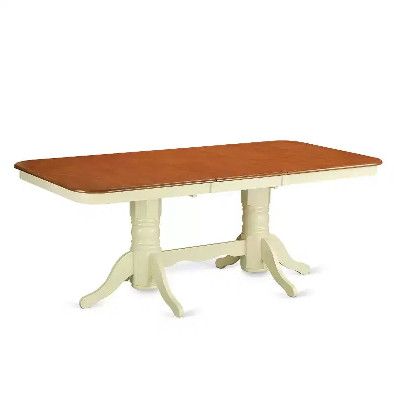 Dinette Set 5 Piece - Mid Century Dining Table & Chairs - Kitchen Table Set - Buttermilk Finish