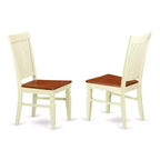 Set Dinette 5 Pezzi - Tavolo e Sedie da Pranzo Mid-Century - Set Tavolo da Cucina - Finitura Buttermilk