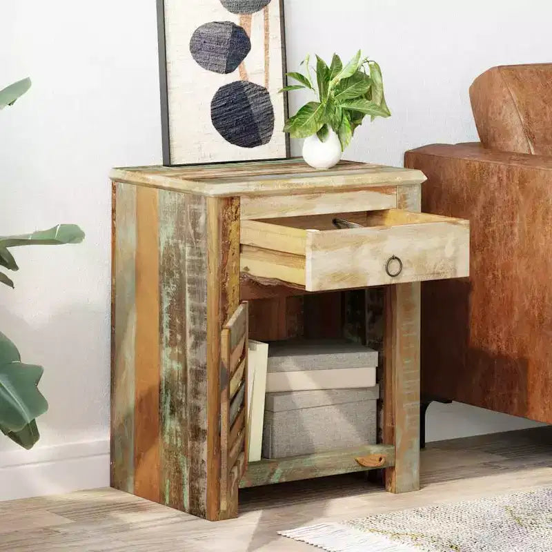 Vintage Cabinet Multicolor Reclaimed solid wood Compact Durable