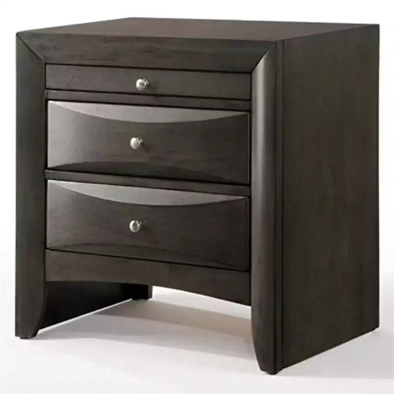 Royal Hampton Nightstand with Bevel Drawer Front, Gray