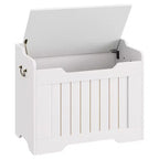 Contenitore portaoggetti, Panca portaoggetti in legno con cerniera di sicurezza, Cassapanca con coperchio apribile, Supporta 159 kg, per ingresso, soggiorno, camera da letto