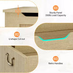 Contenitore portaoggetti, Panca portaoggetti in legno con cerniera di sicurezza, Cassapanca con coperchio apribile, Supporta 159 kg, per ingresso, soggiorno, camera da letto