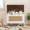 Storage Chest, Wooden Storage Bench with Safety Hinge, Flip Top Blanket Chest Trunks, Supports 350 Lb, for Entryway, Living Room, Bedroom