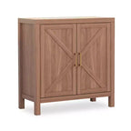 Mobile credenza rustico con ripiani regolabili, tavolino consolle per bar/caffè, mobiletto contenitore per cucina e sala da pranzo (A35.5 x L30 x P14)