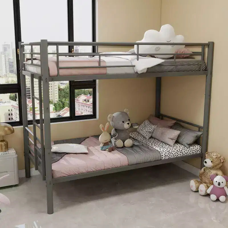 Letto a castello in metallo doppio su doppio
