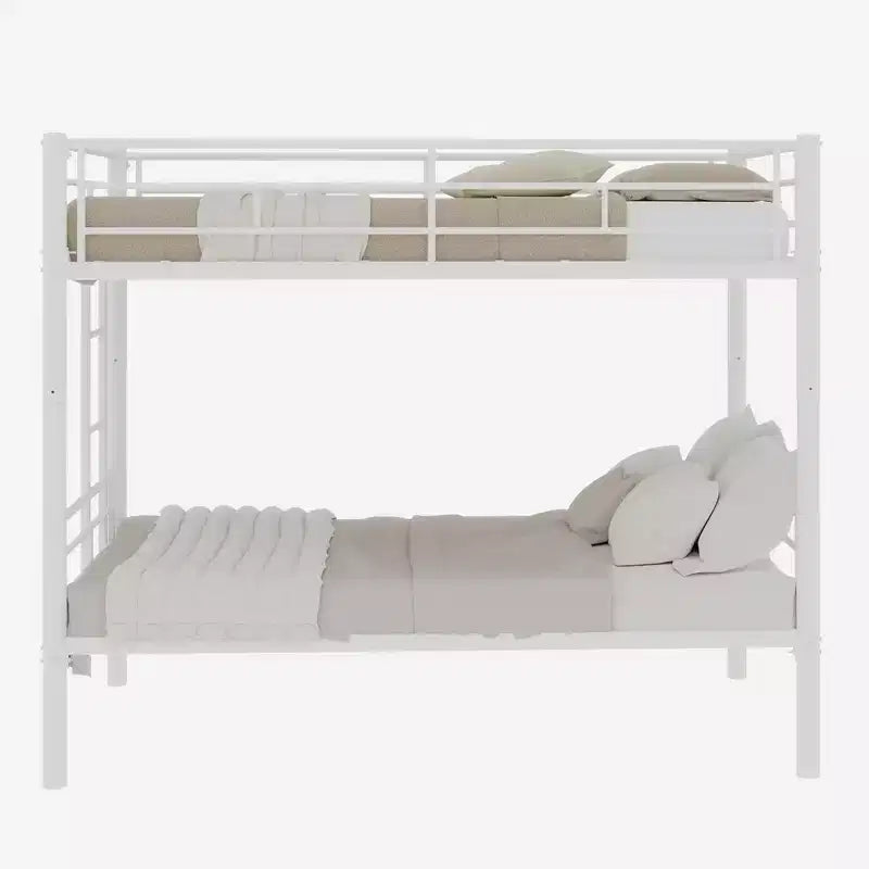Letto a castello in metallo doppio su doppio