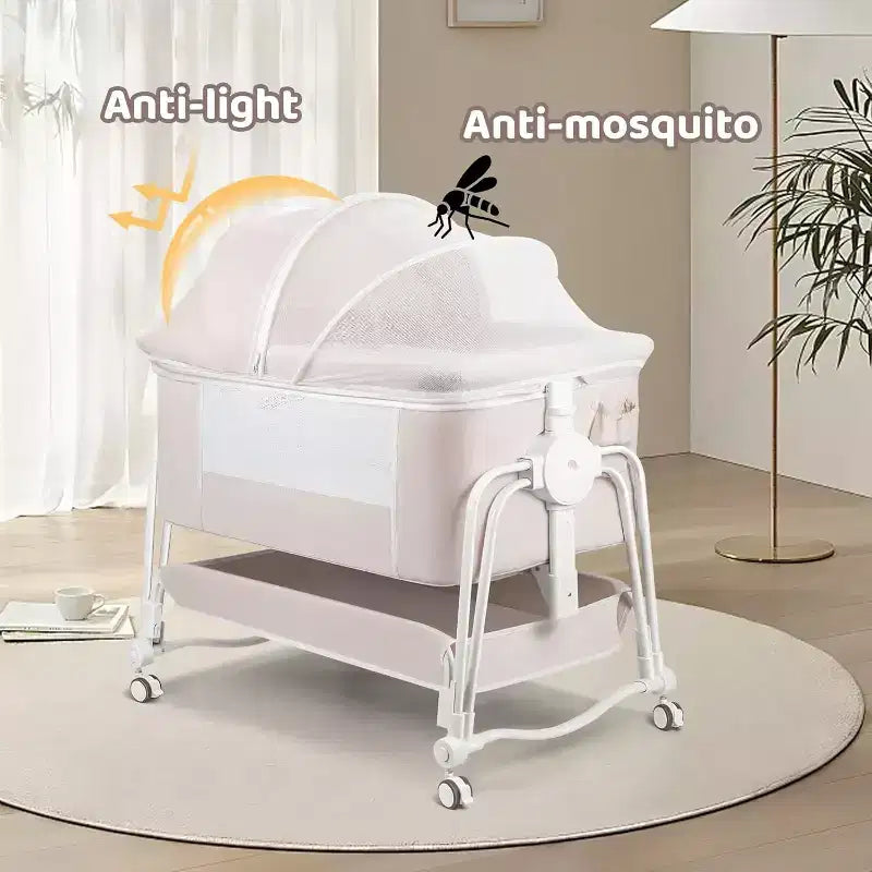 Biancheria da letto per culla mobile per neonati, letto grande unito, co-sleeping per mamma e bambino, cura notturna, anticaduta, multifunzionale