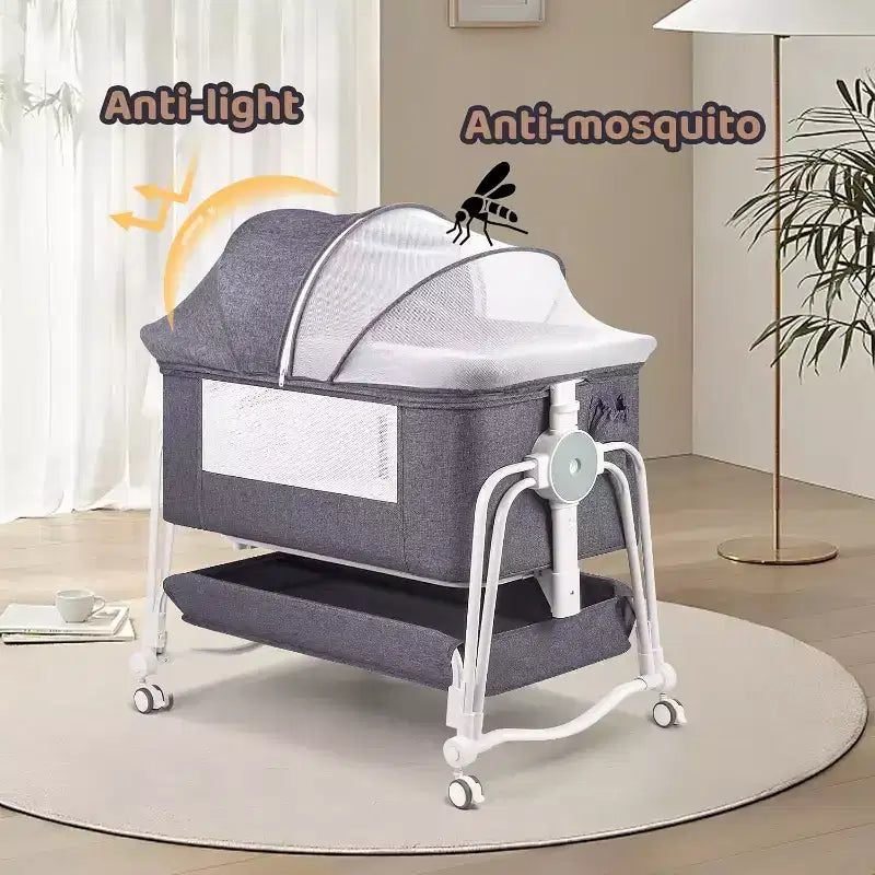 Biancheria da letto per culla mobile per neonati, letto grande unito, co-sleeping per mamma e bambino, cura notturna, anticaduta, multifunzionale