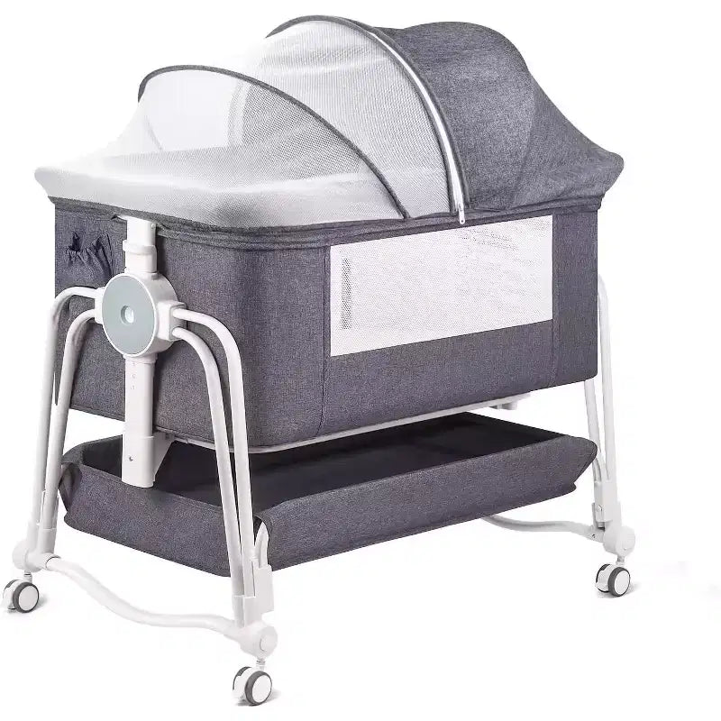 Movable Bedside Crib Bedding for Newborns, Spliced Large Bed, Co-Sleeping for Mother and Baby, Night Care, Anti-Fall, Multifunctional