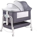 Movable Bedside Crib Bedding for Newborns, Spliced Large Bed, Co-Sleeping for Mother and Baby, Night Care, Anti-Fall, Multifunctional