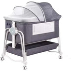 Movable Bedside Crib Bedding for Newborns, Spliced Large Bed, Co-Sleeping for Mother and Baby, Night Care, Anti-Fall, Multifunctional