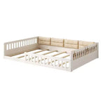Letto matrimoniale imbottito con piattaforma
