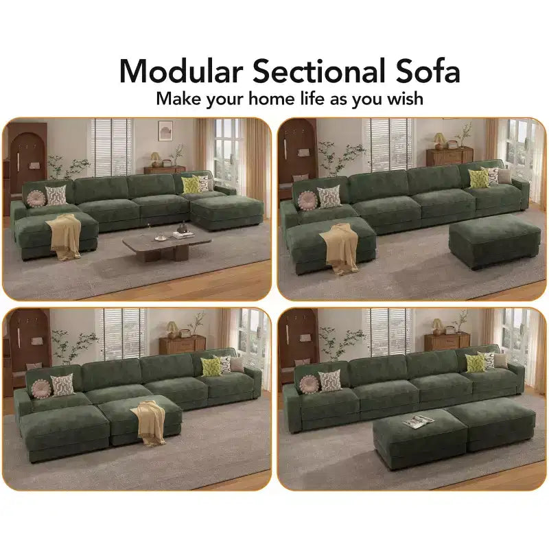 Divano componibile di grandi dimensioni 160 Modular Sectional Sofa