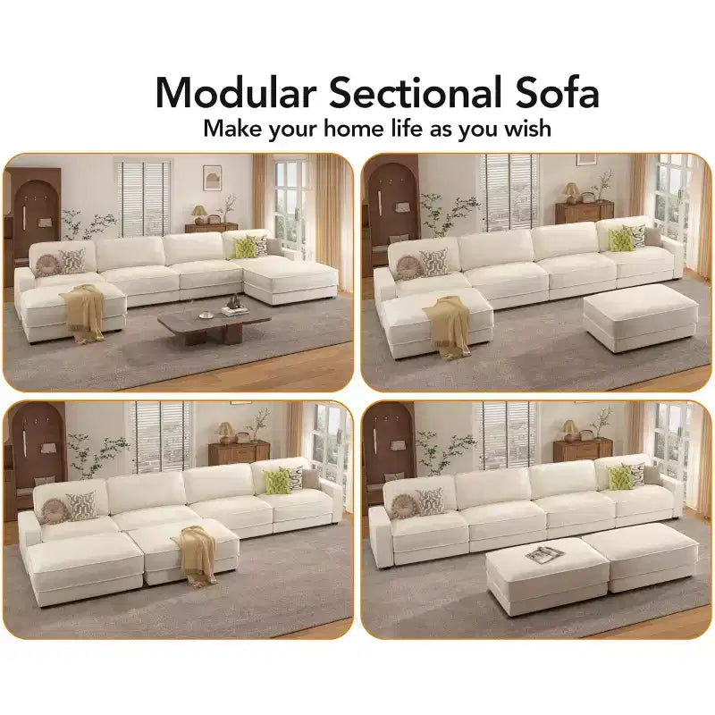 Divano componibile di grandi dimensioni 160 Modular Sectional Sofa