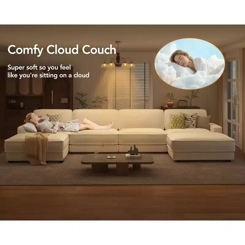 Divano componibile di grandi dimensioni 160 Modular Sectional Sofa
