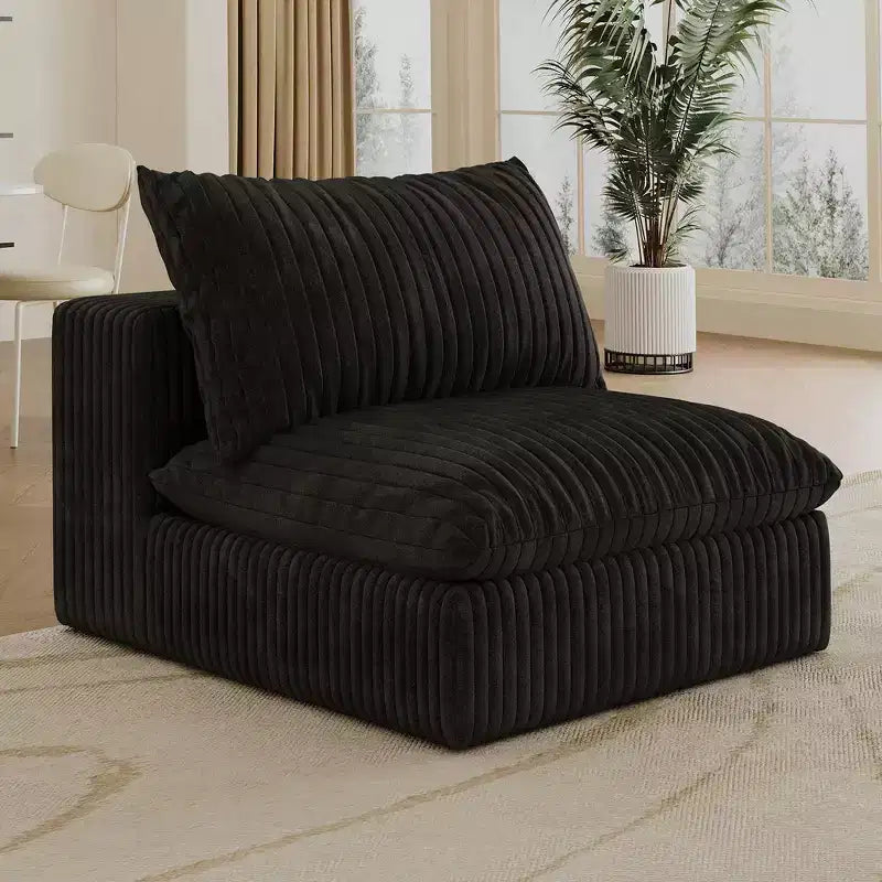 Whisen 2-Seater Cloud Sofa, Deep Seat Couch, Modular Design